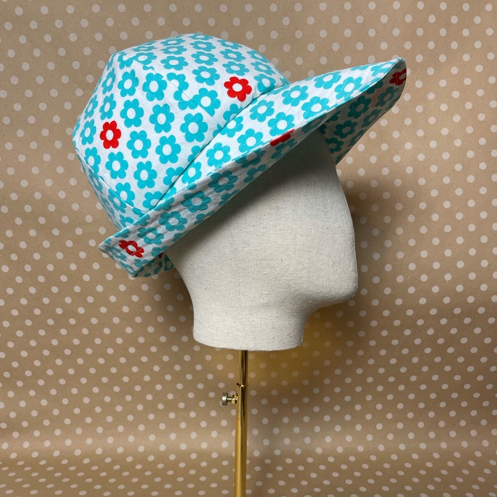 Handmade Cotton 60’s Style Bucket Hat - Picture 4 of 4